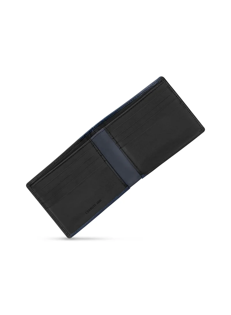 CERRUTI 1881 Saffaino Black Leather Wallet for Men's