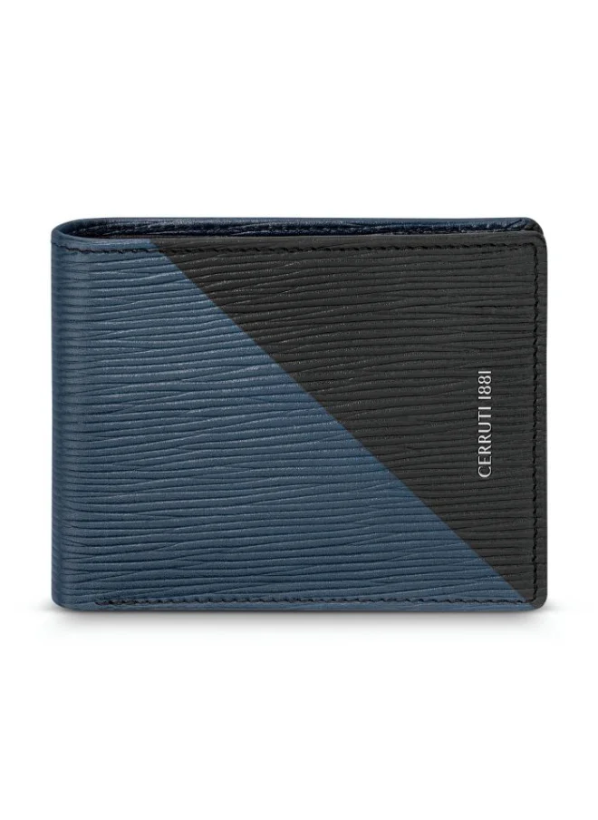 CERRUTI 1881 Saffaino Black Leather Wallet for Men's