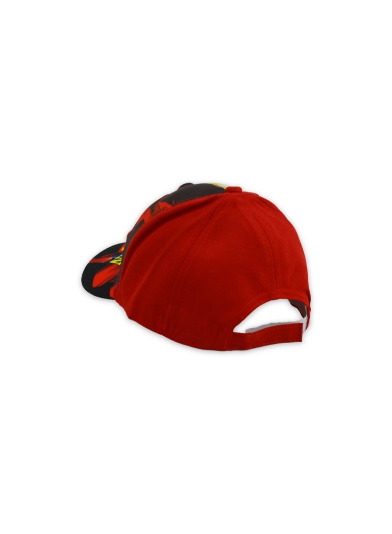 Boys Cap – Red with Super-Man Print - Image 4
