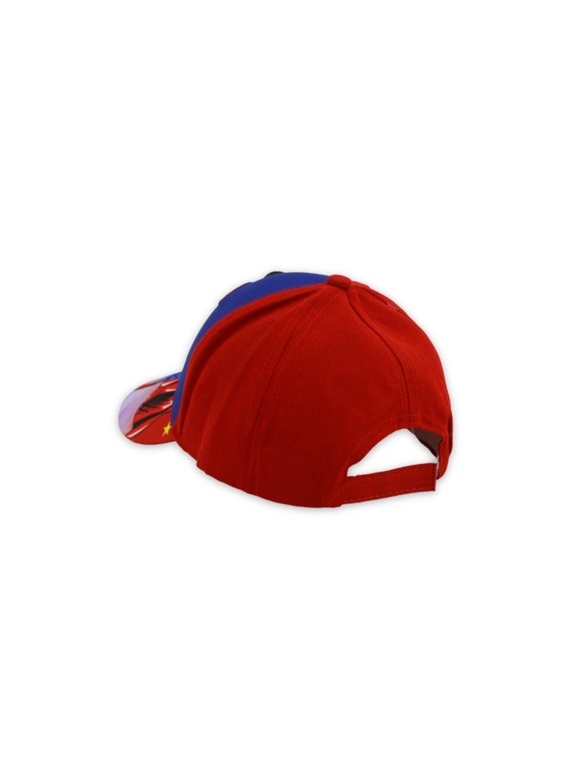 Boys Cap – Red with Super-Man Print - Image 2