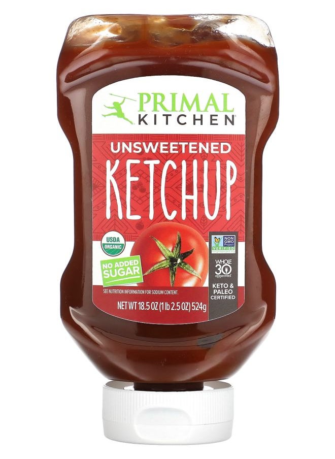 Primal Kitchen - Unsweetened Ketchup 18.5 oz (524 g) - Image 1