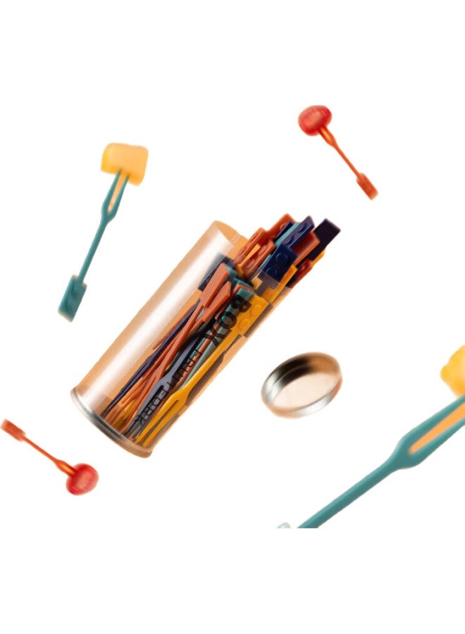 Onlycook Disposable Fruit Forks, Food-Grade Fruit Picks, Cake Forks, Dessert Forks With Fun Design, 36-Piece Set - Image 3