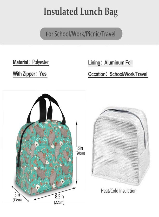 Majoug Lunch Bags Lunch Box For Women & Men Adult Insulated Lunch Bag Possums Lunch Box Mens Womens Lunch Bags For Work Cooler Tote Lunch Boxes Keep Fresh and Warm - Image 3