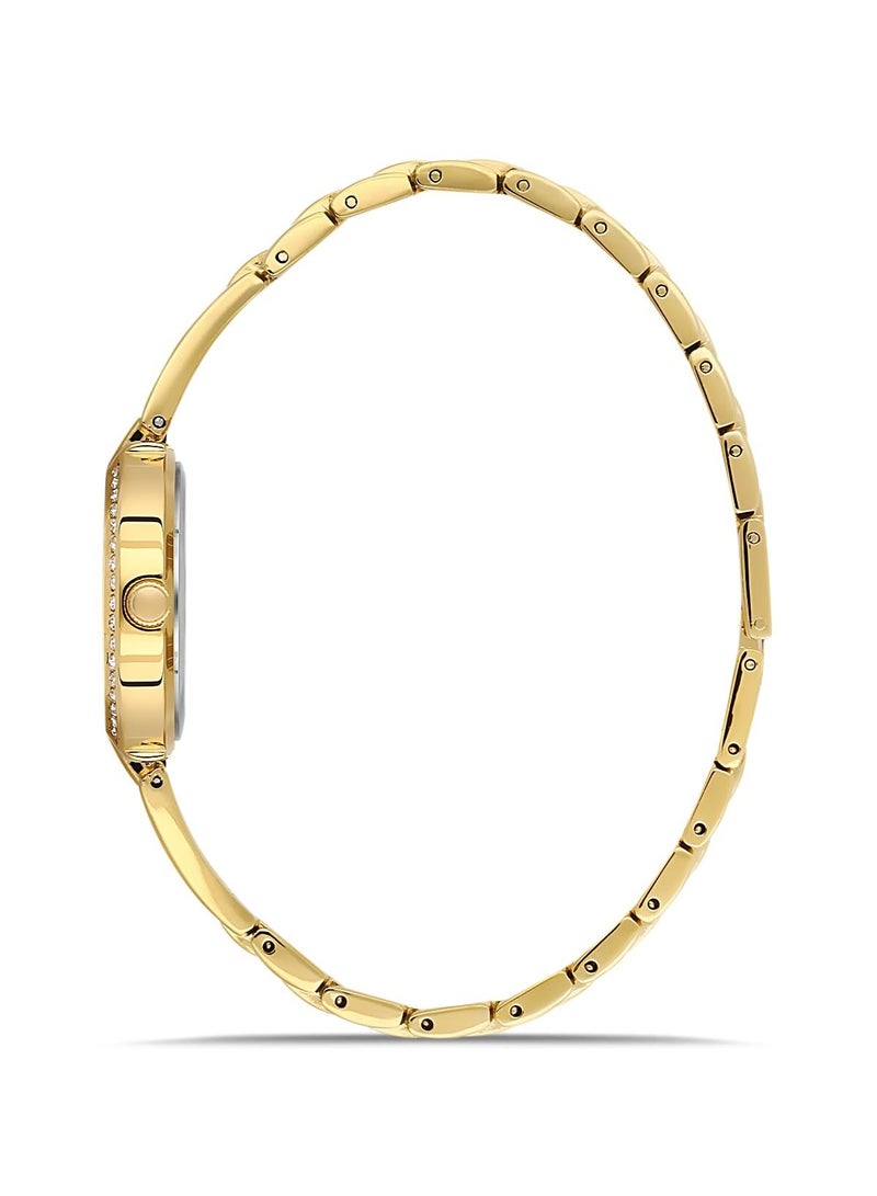 OMAX Omax Women's Luxury Wrist Watch, Watches for Women, Stainless Watches, Steel Gold Luxury Band, Black Analog Dial, Waterproof Watch, 1 Year Warranty - Image 2