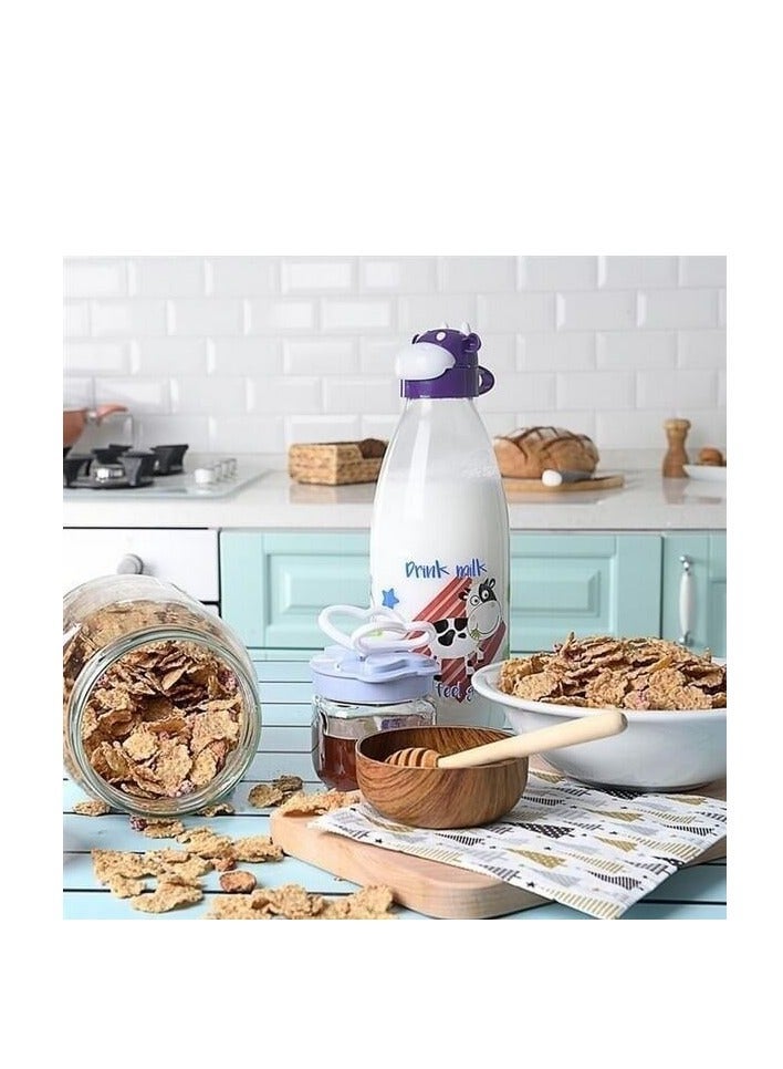 تيتيز زجاجة حليب شكل بقرة 1 ليتر 27X9 سم طقم 2 حبة - Image 5