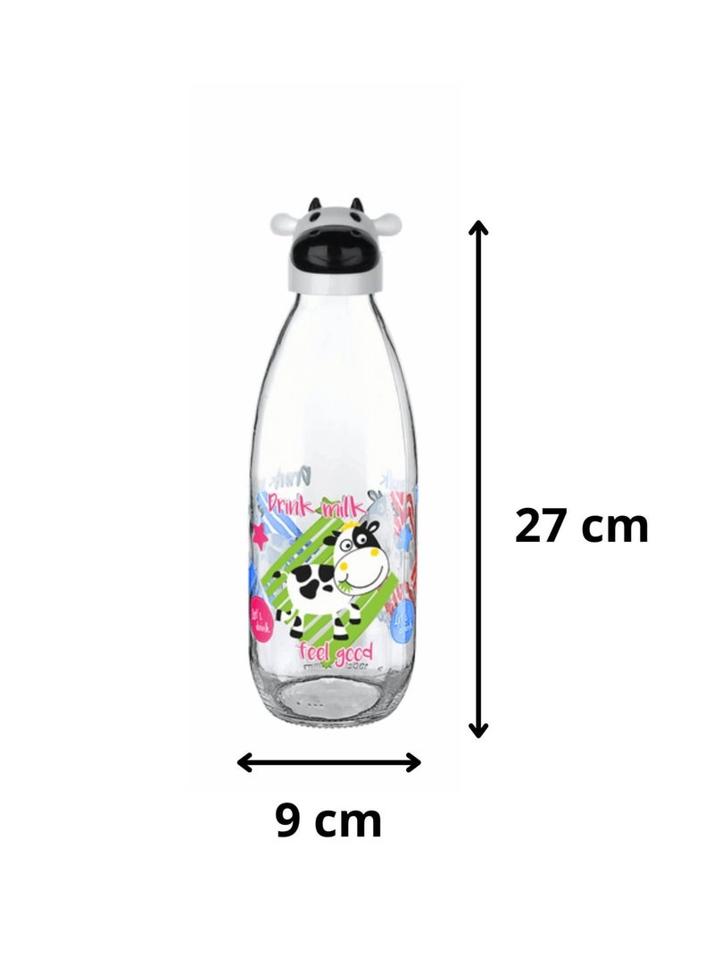 تيتيز زجاجة حليب شكل بقرة 1 ليتر 27X9 سم طقم 2 حبة - Image 4