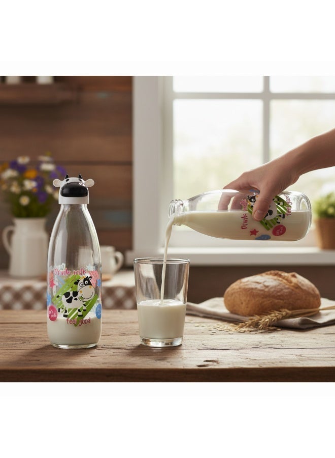 تيتيز زجاجة حليب شكل بقرة 1 ليتر 27X9 سم طقم 2 حبة - Image 3