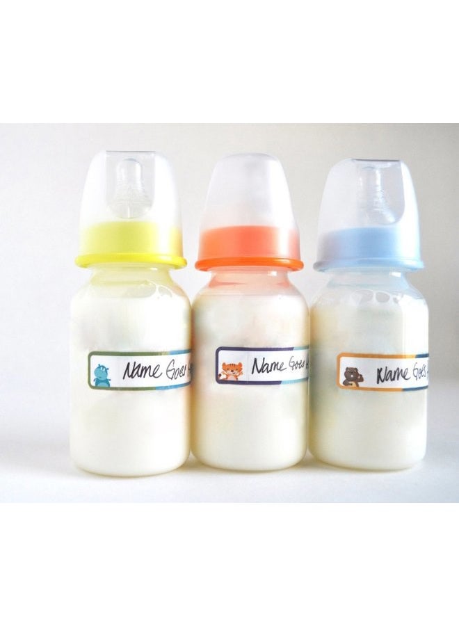 Lil' Labels Daycare Value Pack Write on Name Labels, Waterproof, Baby Bottle Labels (Animal Friends) & Clothing Labels, Plus 2 Bonus Gifts - Image 5