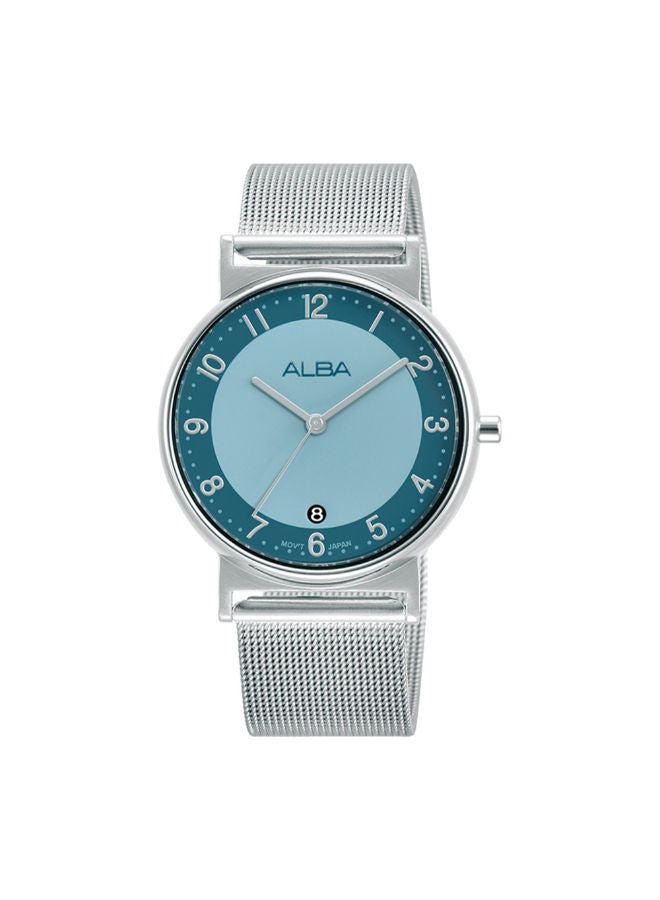 ألبا ساعة يد من الفولاذ المقاوم للصدأ بعقارب AG8M57X1