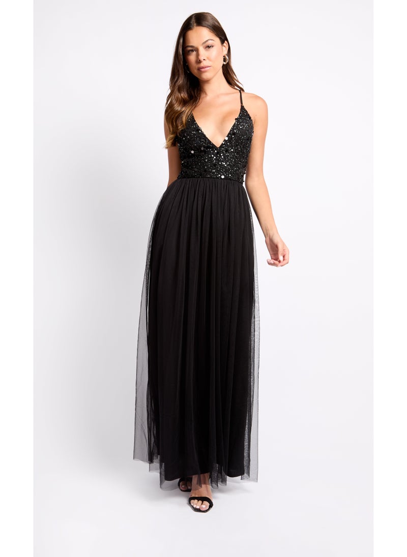 Little Mistress Embellished Maxi Dress  - Image 1