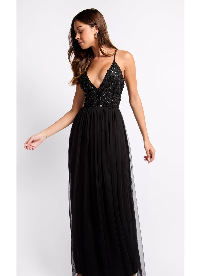 Little Mistress Embellished Maxi Dress  - Image 3