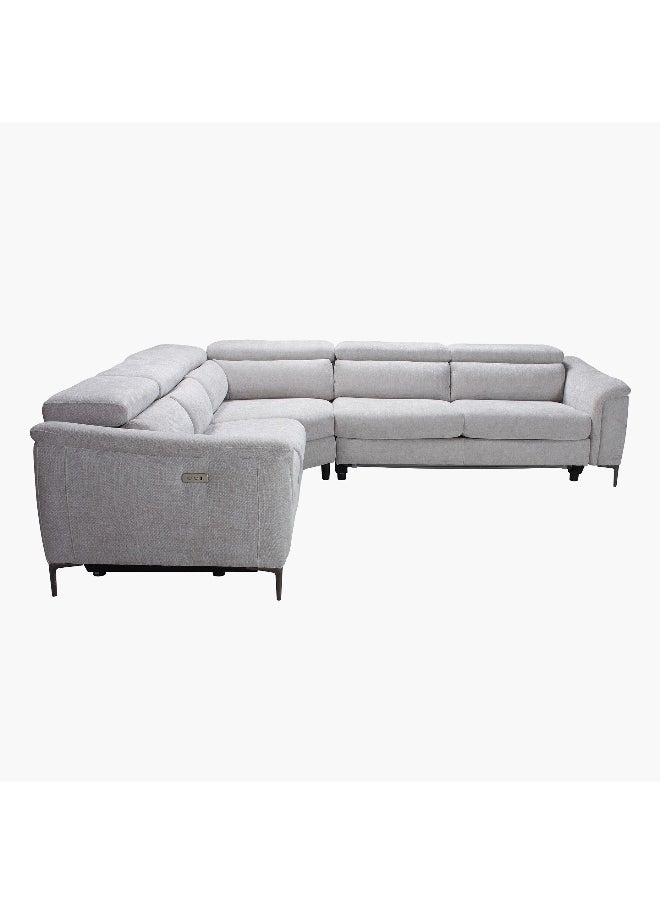 Home Box Saturn 5-Seater Right Corner Sofabed with Power Reclining Armchair and Adjustable Headrest  - Image 1