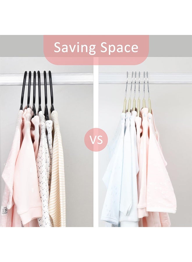 رولستيمي الشماعات المخملية العاج 100 حزمة - هوك الفضة ، الفضاء إنقاذ عدم الانزلاق علاقات ملابس ، 16.5 بوصة مع شريط التعادل للمعاطف ، سترة ، جاكيتات ، فساتين ، قمصان ، الدعاوى والقمصان - Image 4