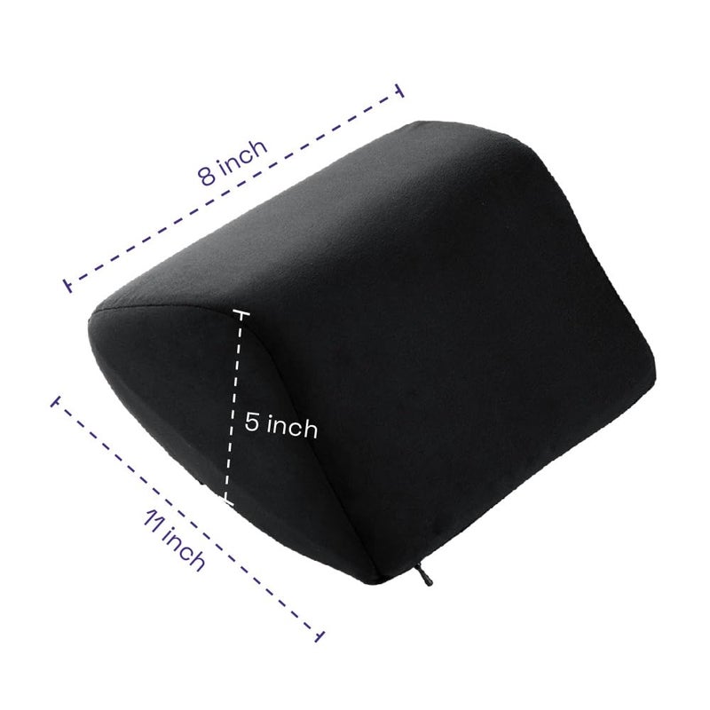 Wakefit وسادة رقبة واكفيت للسيارة | وسادة رقبة سيارة 2 في 1 | وسادة رأس السيارة، وسادة رقبة السيارة من الذاكرة، عادية (أسود - مجموعة من 1) - Image 4