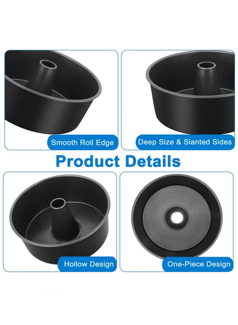 10Inch Food Cake Pan Non Stick Coating Stainless Steel Core Pound Cake Pan with Tube for Home Kitchen Healthy Heatproof Baking Tool Durable Oven Safe Cake Mold for Chefs Beginners - Image 3