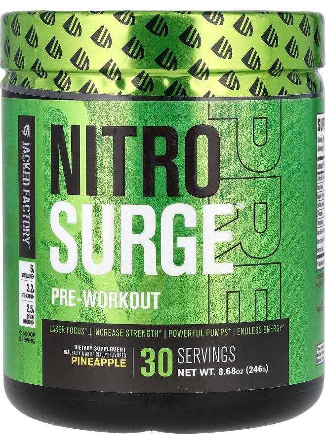 Jacked Factory Nitro Surge PreWorkout Pineapple 8.68 oz (246 g)