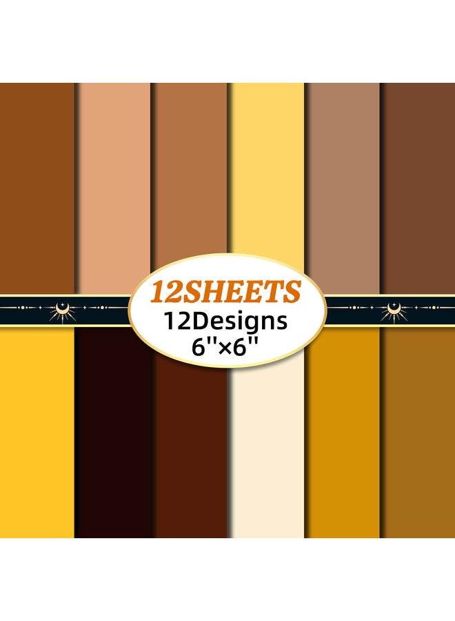 Bluejw 12 Sheets/pack Black And Yellow Solid Color Background Cardboard Account Material Solid Color Kindergarten Children's Handmade Origami Paper Stack Cardboard - Image 2