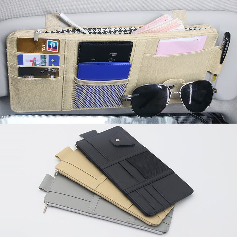 New Car Sun Visor Multifunctional Storage Clip Car Sunshade Special Glasses Clip Car Decoration Supplies - Image 2