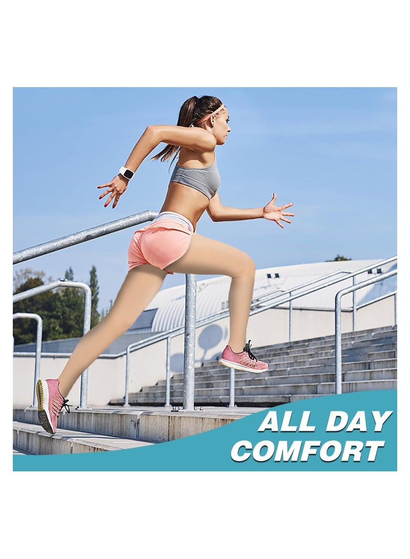 20-30 mmHg Women's Open Toe Compression Pantyhose, Waist High Opaque Tights for Edema, Varicose Veins, Swelling Relief - Ideal for Pregnant Women, Teachers, and Doctors (XL) - Image 3