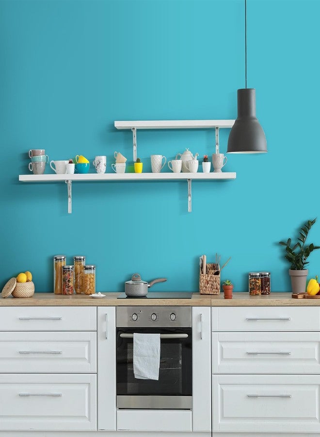 Orgthin Peel and Stick Wallpaper Contact Paper Self Adhesive 15.7" x 118.1", Solid Color Waterproof, Vinyl Wall Paper Roll, Textured Wallpaper Removable for Cabinets Countertop Shelf, Light Blue - Image 3