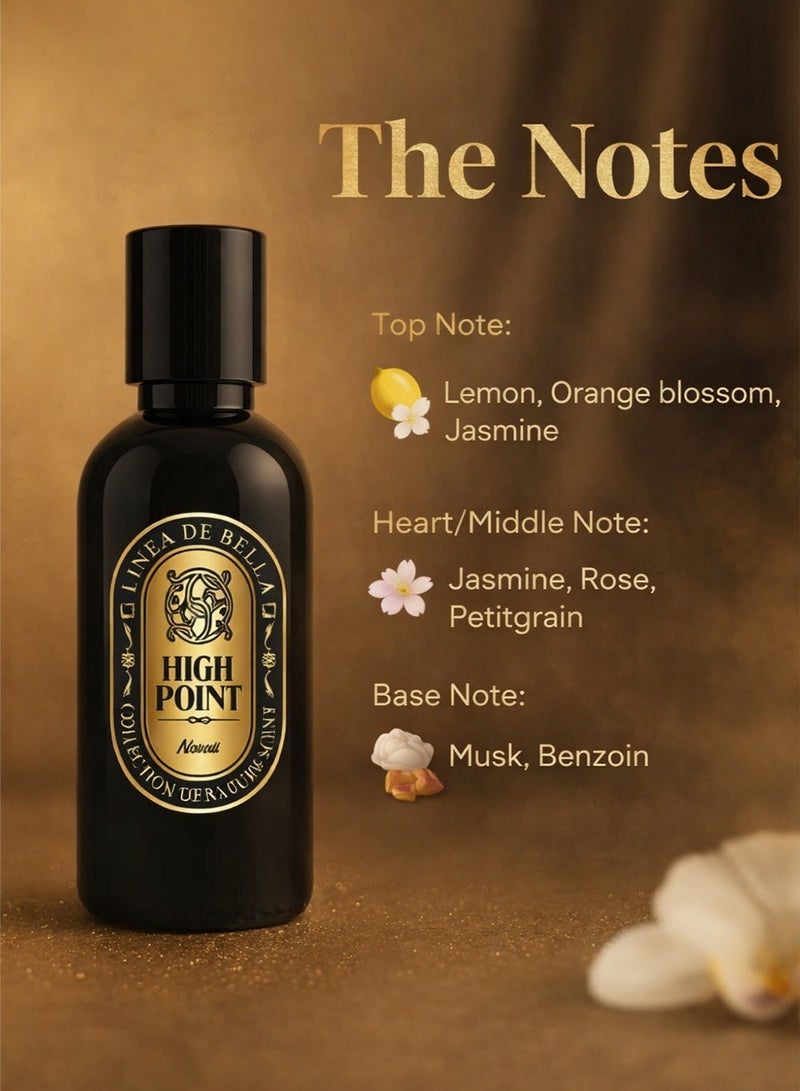 Linea De Bella Highpoint Collection Neroli Perfume 30ML | Best Eau De Parfum Unisex | Long Lasting Unisex Perfume with Floral Citrus Notes - Image 2