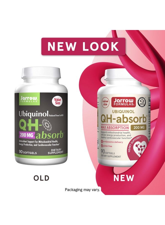 Jarrow Formulas QH-Absorb 200 mg - Active Antioxidant Form of Co-Q10 - Dietary Supplement - Supports Mitochondrial Energy Production & Cardiovascular Health - 90 Softgels - Image 2