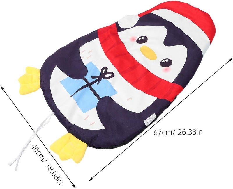 Pet Sleeping Mat for Cats and Dogs Waterproof Portable Pet Bed Cushion Pad Moisture-Resistant Penguin Pattern for Indoor and Outdoor Use - Image 2