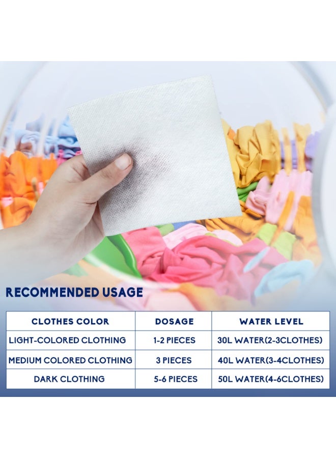 50 PCS Color Catcher Sheets for Laundry, Color Keeper Sheets, Dye Absorber to Maintain Clothes Original Colors - Image 4