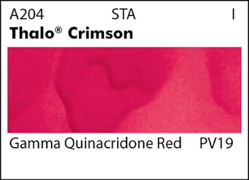 Grumbacher Academy Watercolor Paint, 7.5ml/0.25 oz., Thalo Crimson (A204) - Image 2