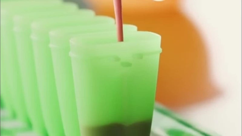 Tupperware طقم قوالب مثلجات توبيروير من 4 قطع - لون برتقالي وأخضر - Image 5