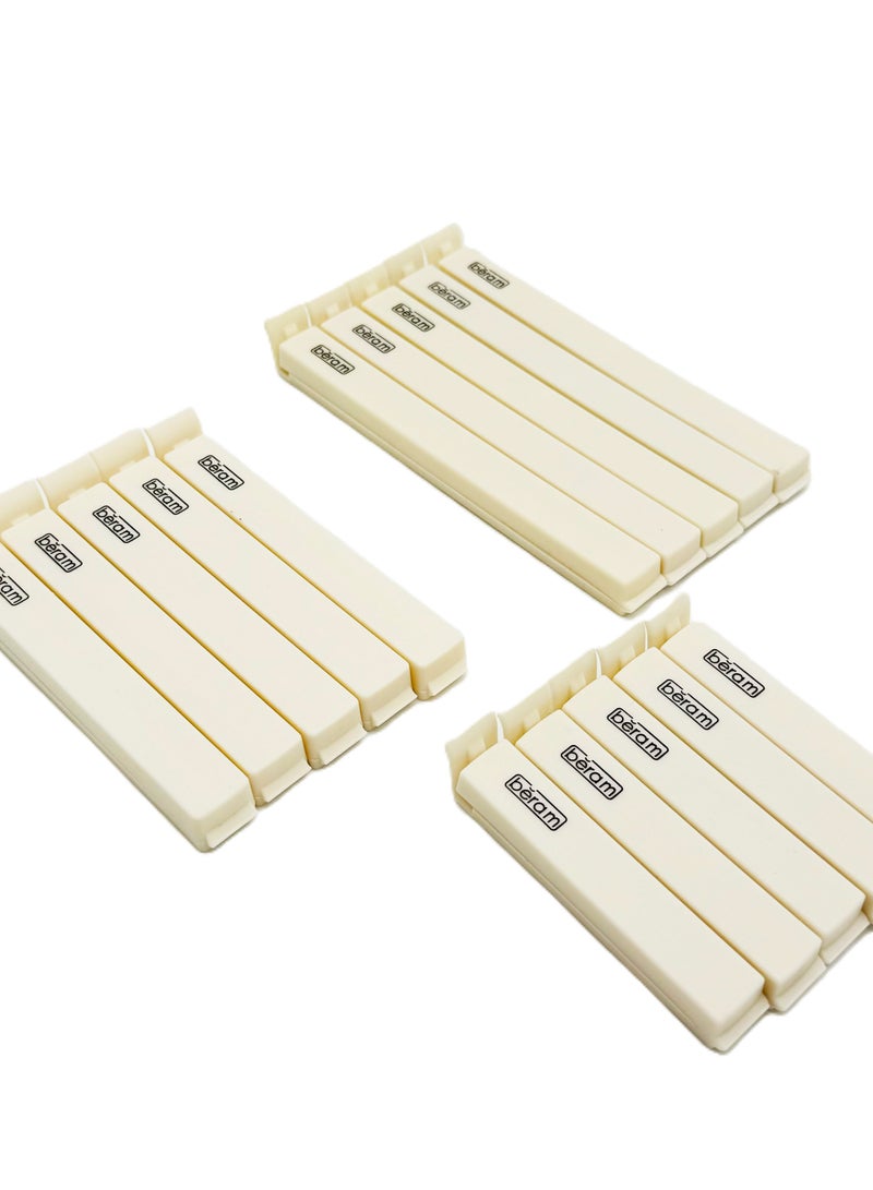 Beram Sealing Clips for Snack Bags, Vacuum Sealers for Packages, Storage for Home and Kitchen, Air Tight Sealing Chip Clips, Aesthetic Kitchen Accessory, Pack of 48, 28 and 18  - Image 2