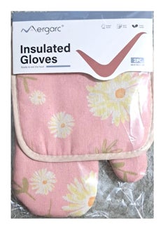 Generic 2 Pieces Linen Oven Gloves and Mask  - Image 2