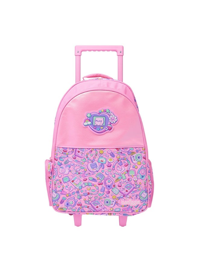 Smiggle Large Rolling Backpack - Student Travel Dual Backpack
