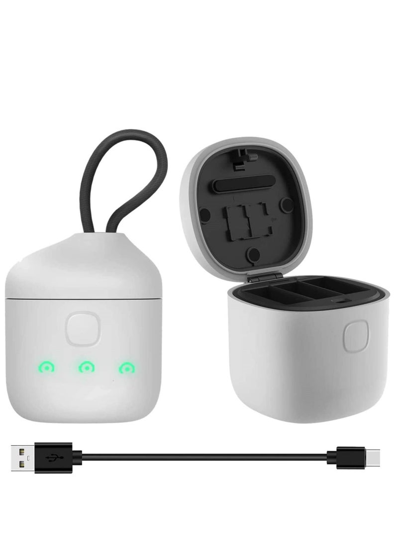 AllinBox Battery Charger for Hero 12/11/10/9 with High Speed USB 3.0 SD Card Reader Function IP54 Waterproof Storage Carry Case for GoPro Hero 12/11/10/9 (Only Charger) - Image 1