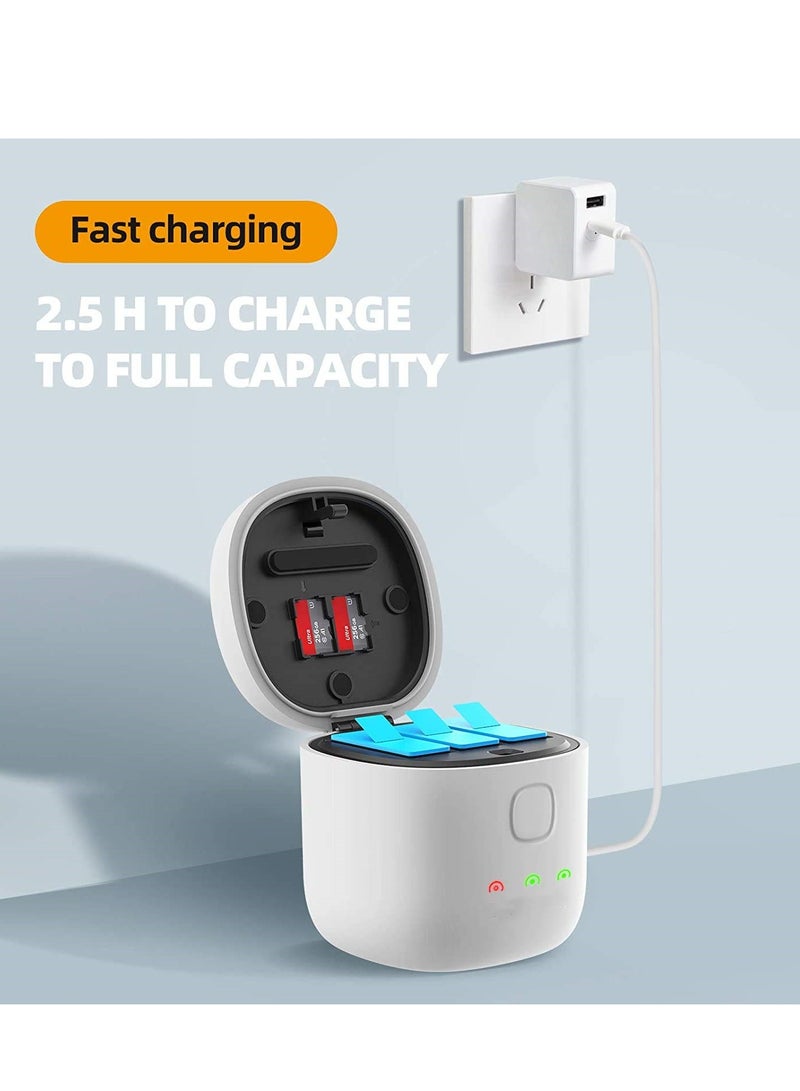 AllinBox Battery Charger for Hero 12/11/10/9 with High Speed USB 3.0 SD Card Reader Function IP54 Waterproof Storage Carry Case for GoPro Hero 12/11/10/9 (Only Charger) - Image 2