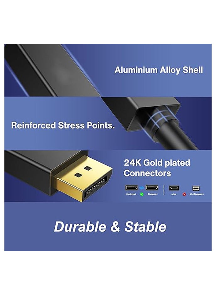 MOWSIL 4K@60Hz DisplayPort 1.2 to HDMI 2.0 Cable 5Mtr, DP to HDMI Cable Male to Male Compatible for HP/Dell/ThinkPad/AMD/NVIDIA/Desktop  - Image 5
