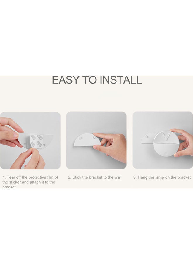NIBEMINENT Wall Mounted Motion Sensor Night Light White 9.50 x 3.70 9.50cm - Image 5