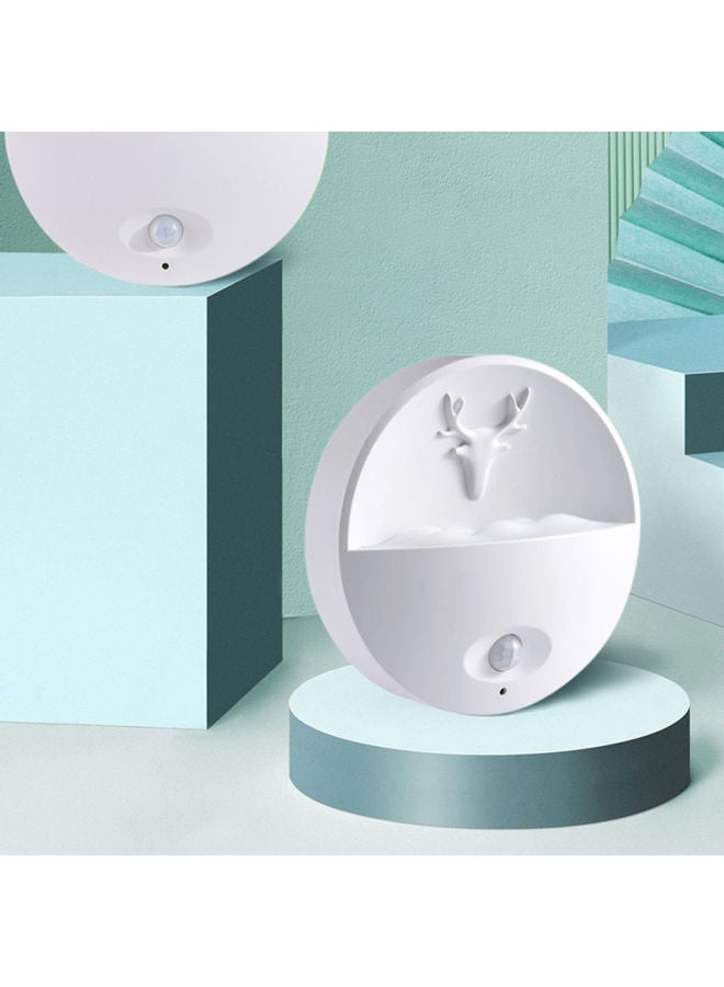 NIBEMINENT Wall Mounted Motion Sensor Night Light White 9.50 x 3.70 9.50cm - Image 4