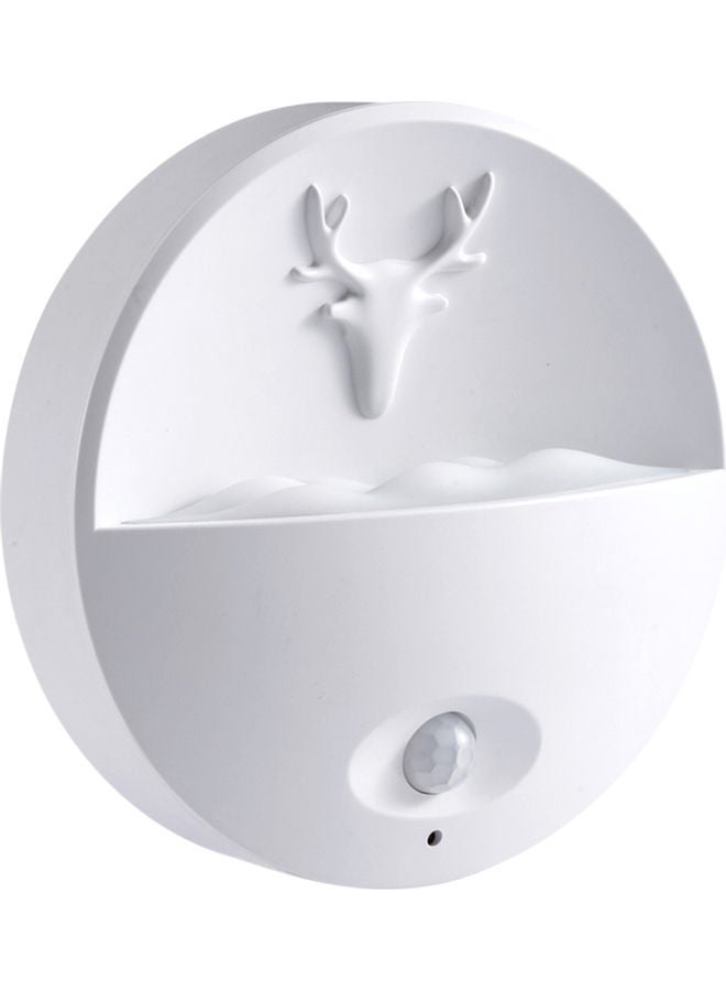 NIBEMINENT Wall Mounted Motion Sensor Night Light White 9.50 x 3.70 9.50cm - Image 1