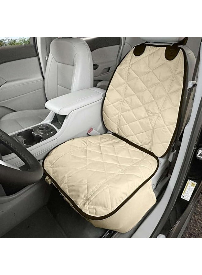 Fitted Bucket Seat Waterproof Non-Slip Cover, Tan - Image 1