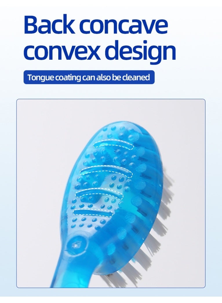 5 In 1 Mini Toothbrush & Floss & Tongue Scraper & Toothpick Set, , Disposable Mini Toothbrushes  With Bursting Beads, No Toothpaste Required,Convenient And Easy to Carry, Cleans The Mouth and Freshens Breath 10pcs（Mixed Flavor）
