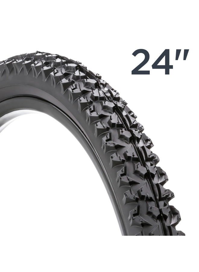 SCHWINN Replacement Bike Tire, Mountain Bike, High Traction Tread, 24 x 1.95-Inch, Black with Steel Bead - Image 4