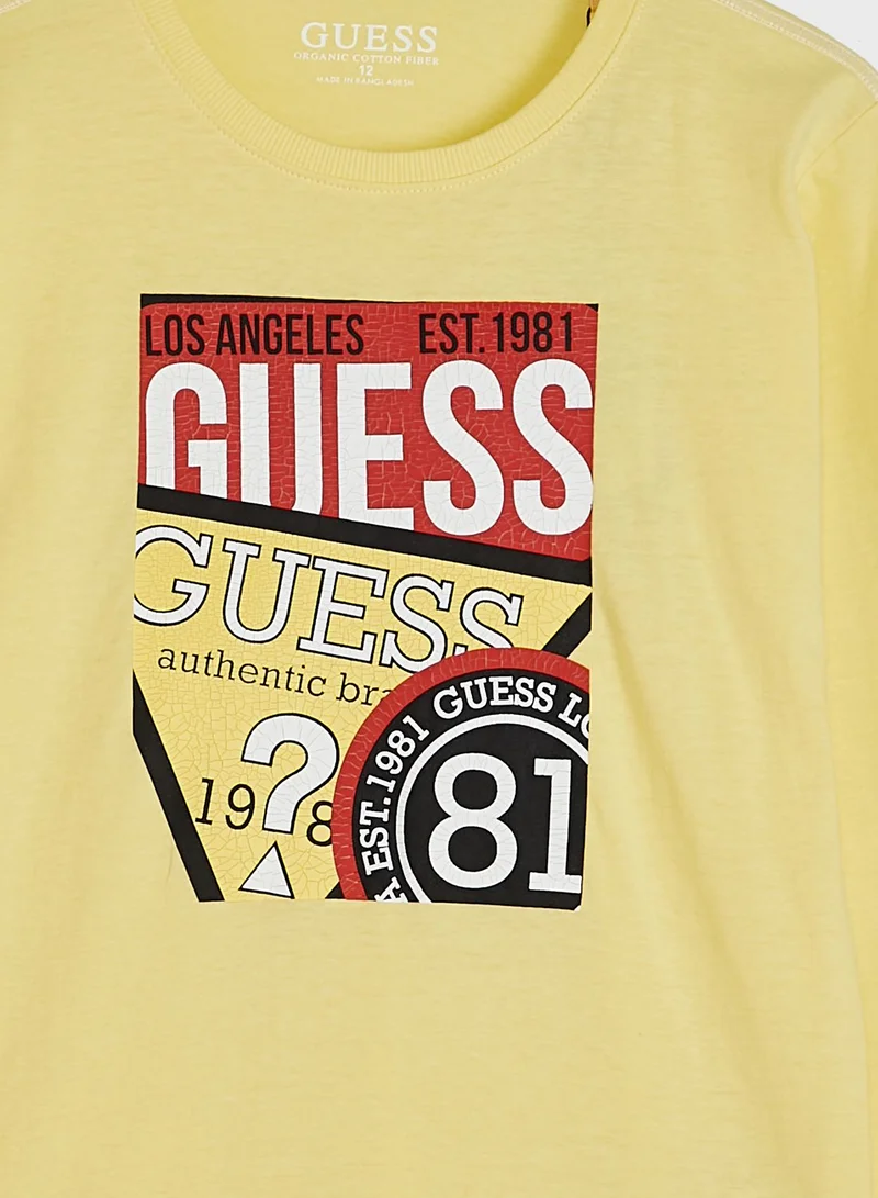 GUESS Kids Slogan T-Shirt