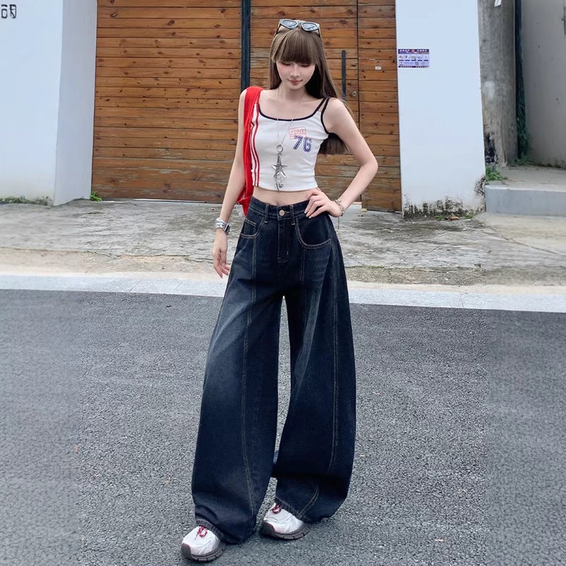 Unisex Classic Denim Jeans Loose Fit Daily Outdoor Wear - Image 3