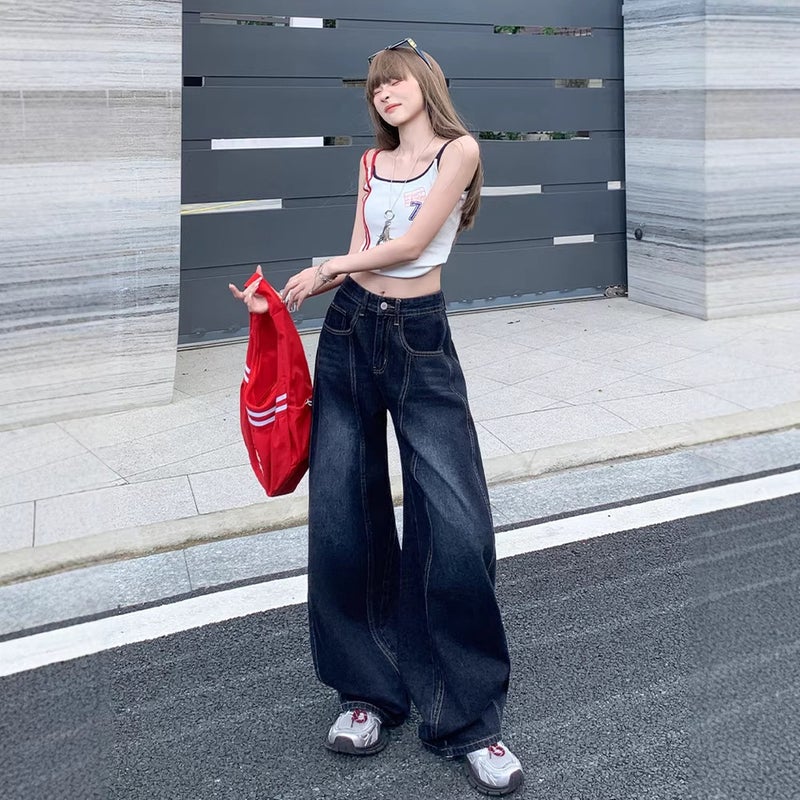 Unisex Classic Denim Jeans Loose Fit Daily Outdoor Wear - Image 5