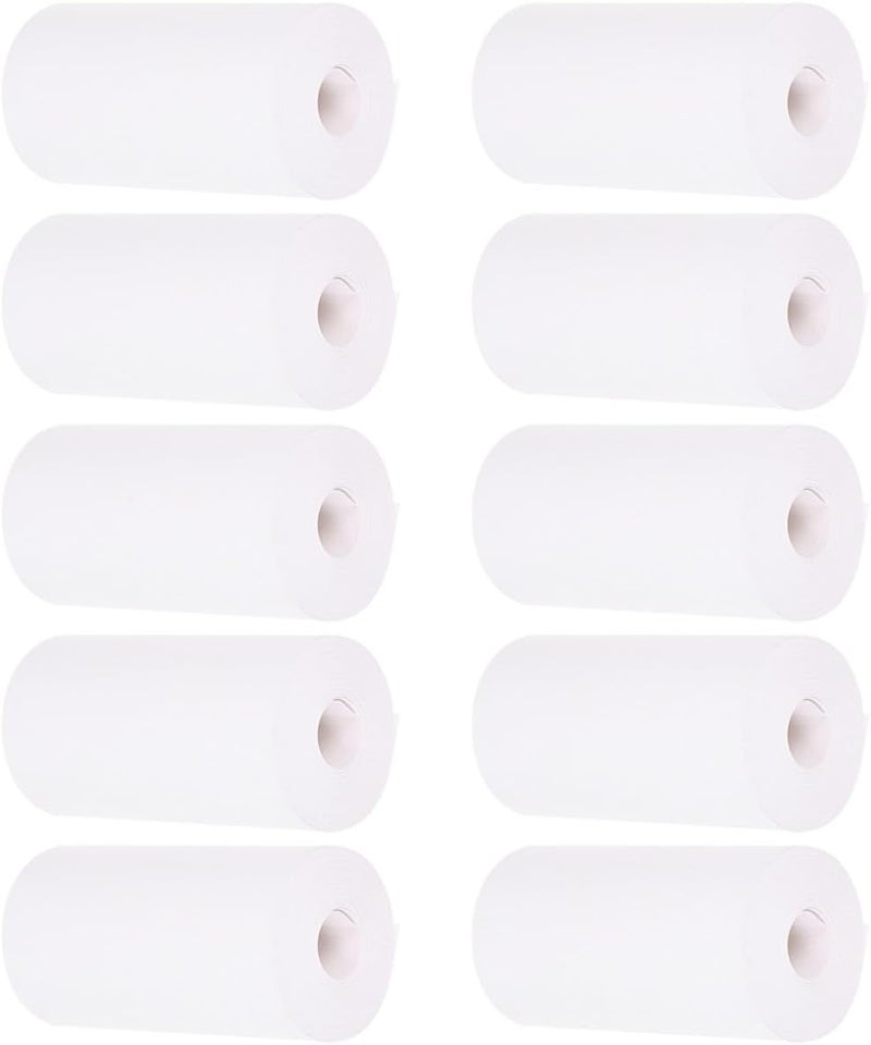 Thermal Receipt Paper Rolls 57x25mm 10pcs Thermal Printer Cash Register till Rolls for Supermarket Point Machines - Image 1