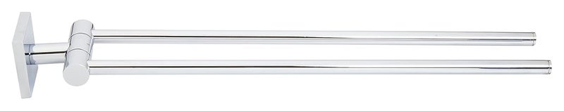 Vantage VRH-2067 100% Brass Twin Swivel Rail Chrome Finish Wall Mounted Washroom Towel Hanger Rod Bathroom Kitchen Stand Modern Design For Seamless & Luxurious Decor - Image 3