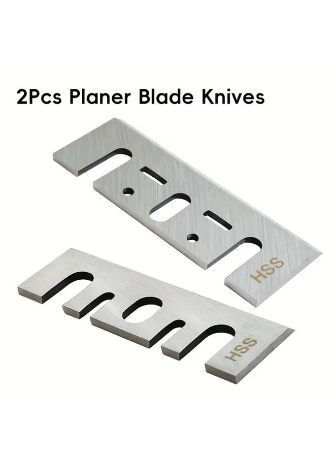 2pcs HSS High Speed Steel Planer Blades RL03A Heavy Duty for Universal Planers Precision Woodworking - Image 1