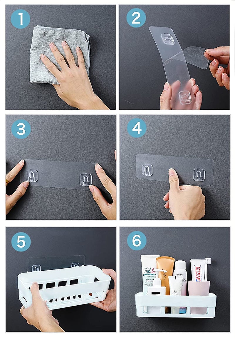 ZVONKO Multipurpose Wall Shelves Bathroom Storage Rack Box Strong Shower Rack Shelf BS2Hanger1 - Image 4