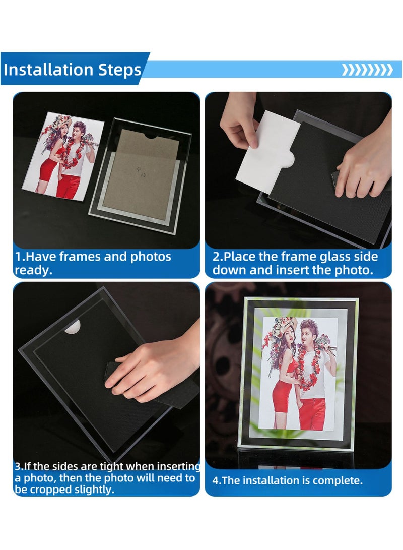 A4 Picture Frames Glass Photo Frame for Tabletop Picture Frame Made of High Definition Glass - Image 3
